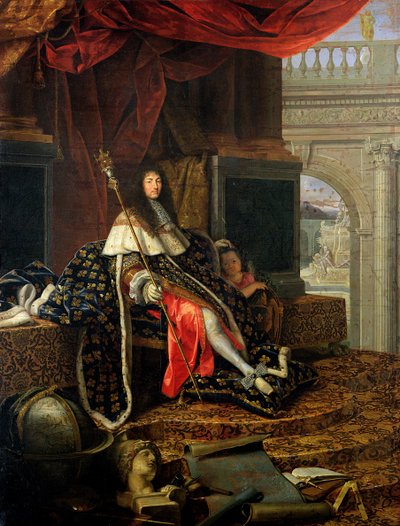 Portret van Lodewijk XIV (1638-1715) 1668 door Henri Testelin